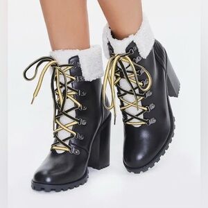 Stylish Black and White Women's Boots